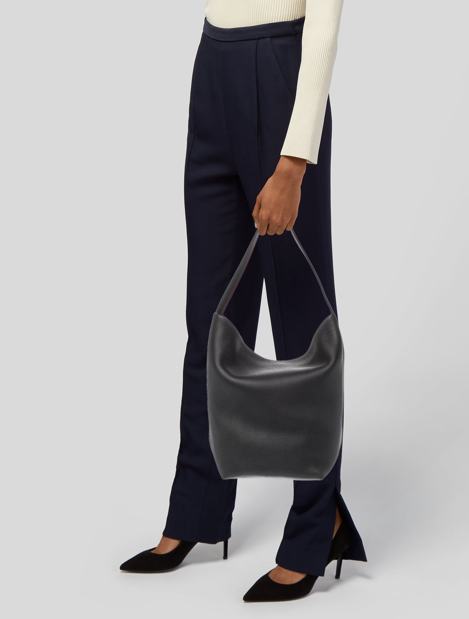 The Row Leather Hobo