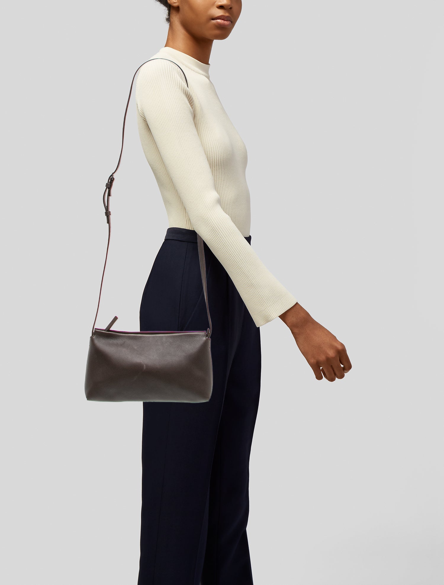 Fendi Large Suede Baguette - Brown Crossbody Bags, Handbags