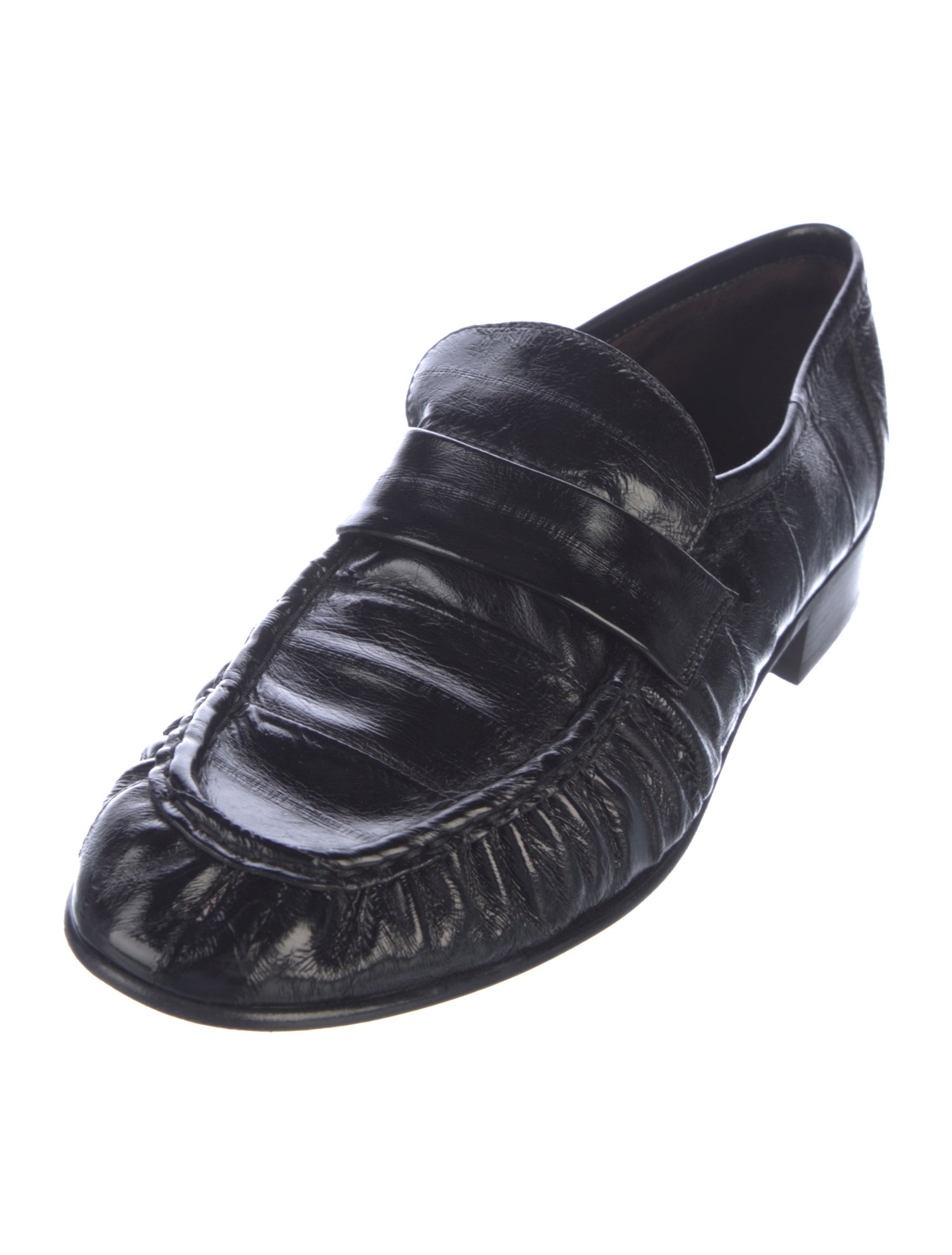 The Row Eel Skin Loafers