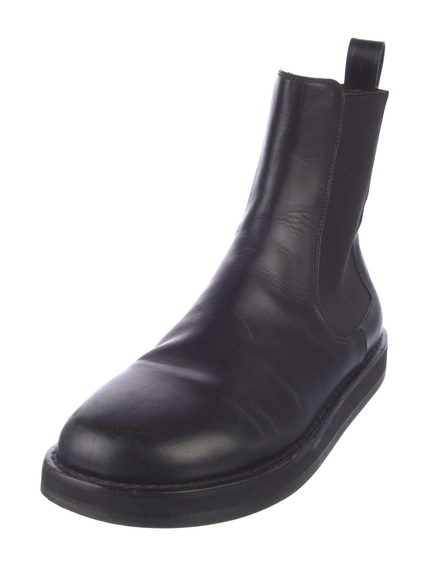 The Row Leather Chelsea Boots