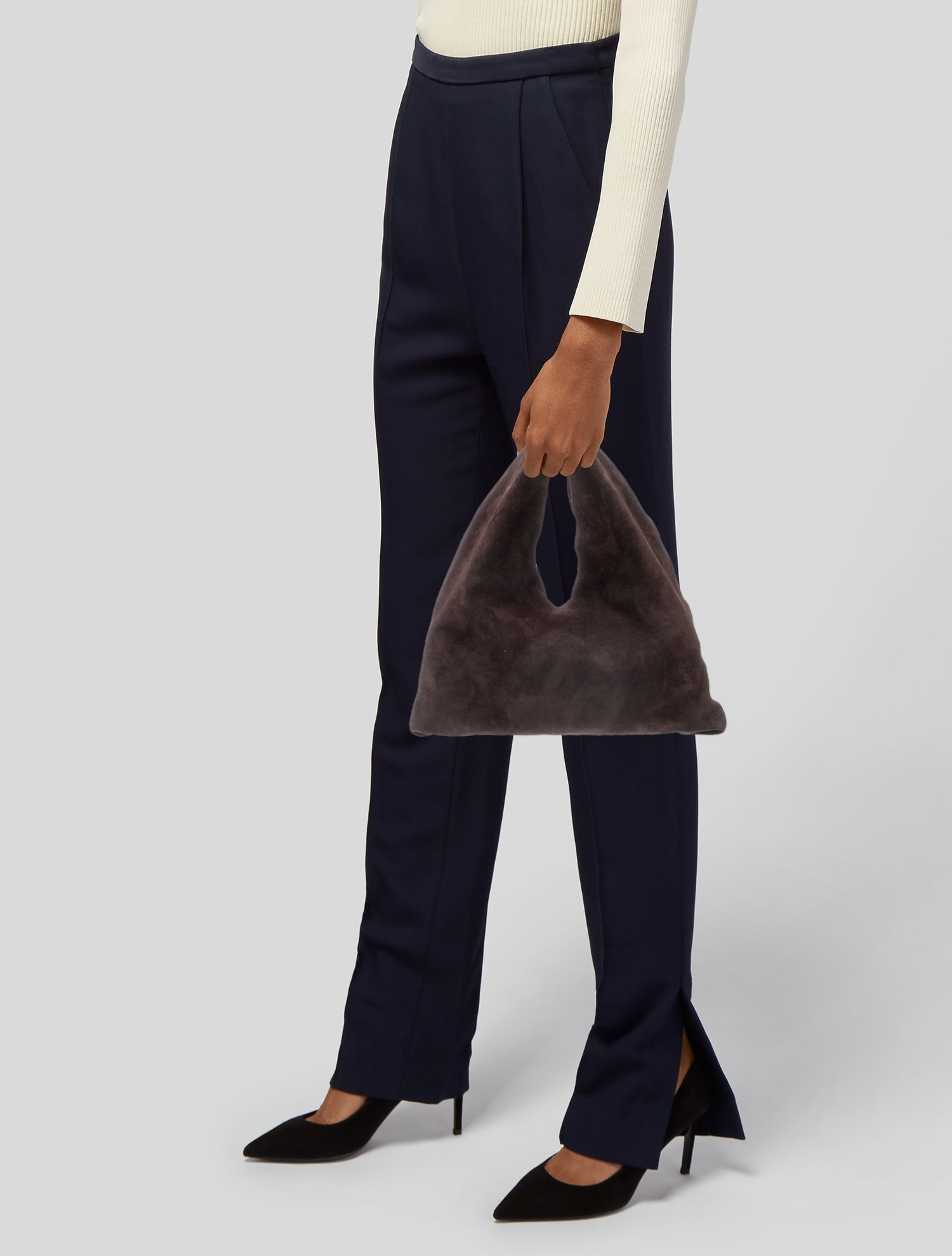 The Row Suede Small Bindle