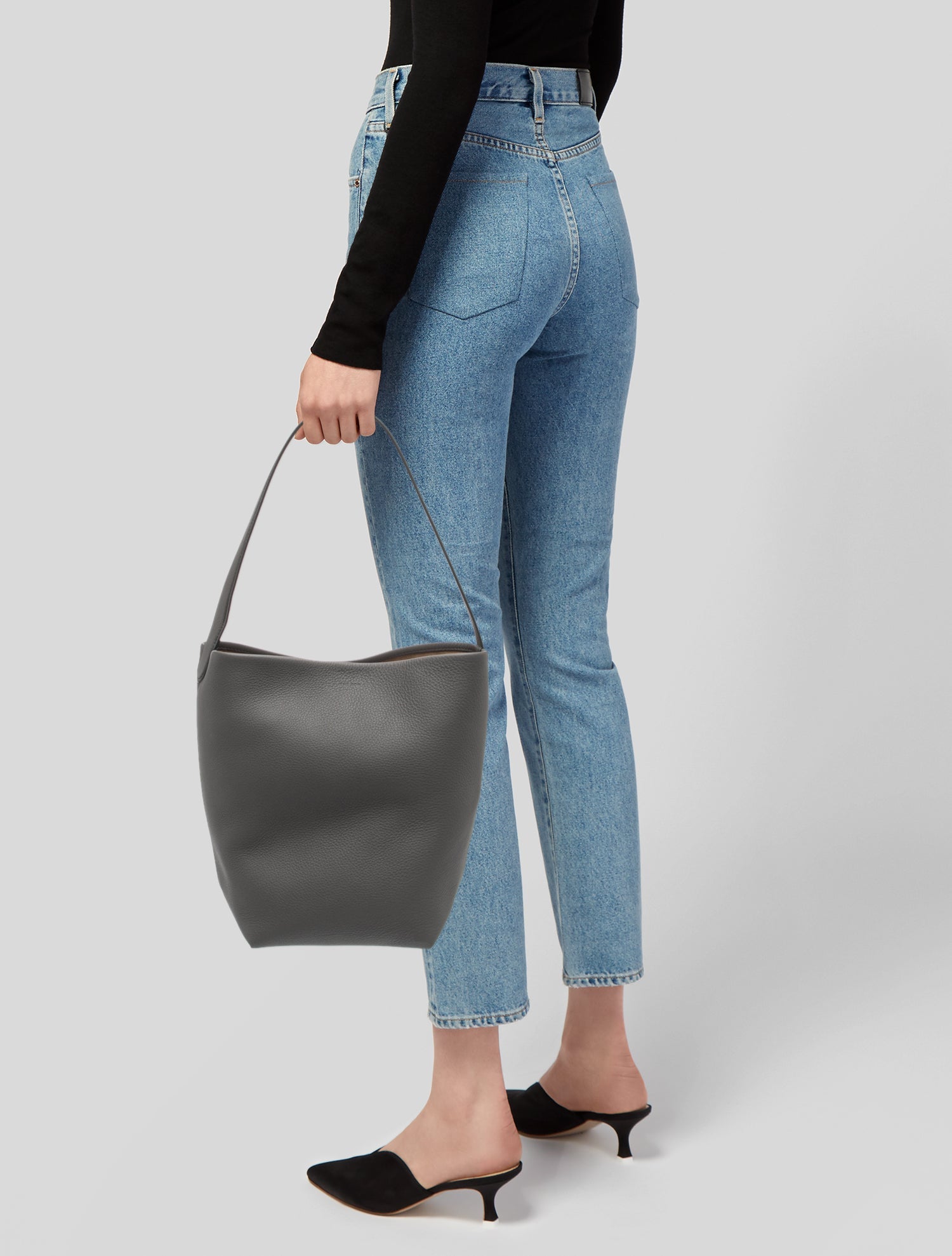 The Row Leather N/S Park Tote Medium
