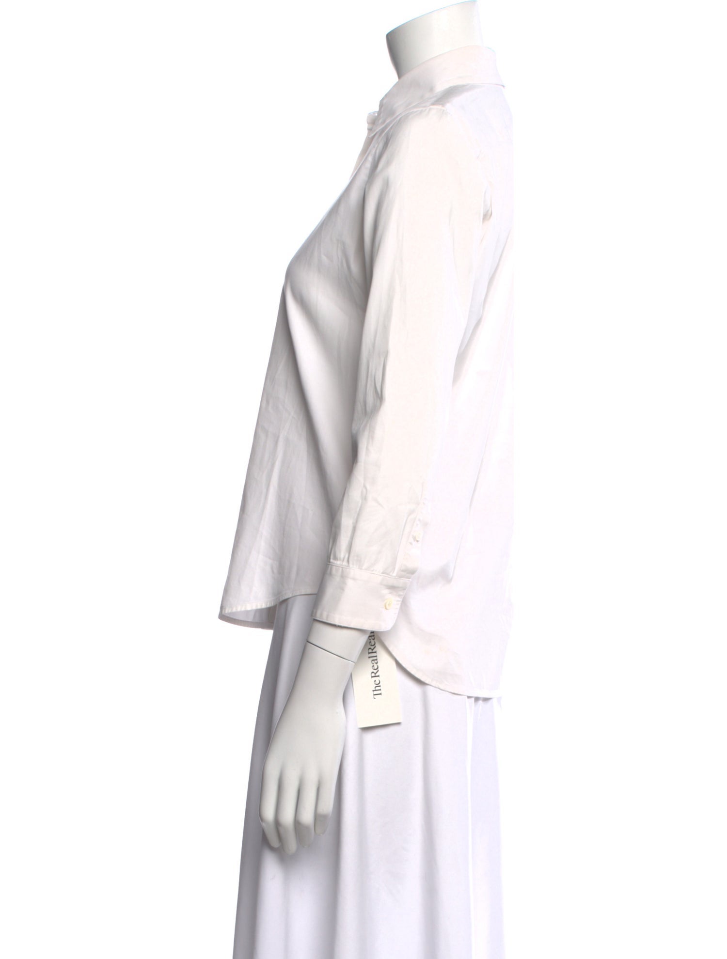 The Row Three-Quarter Sleeve Button-Up Top