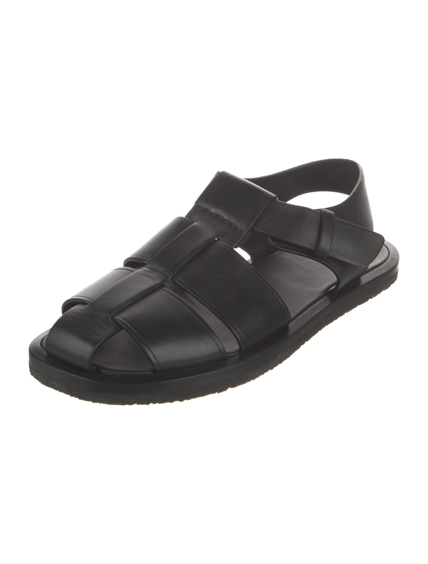 The Row Fisherman Leather Slingback Sandals