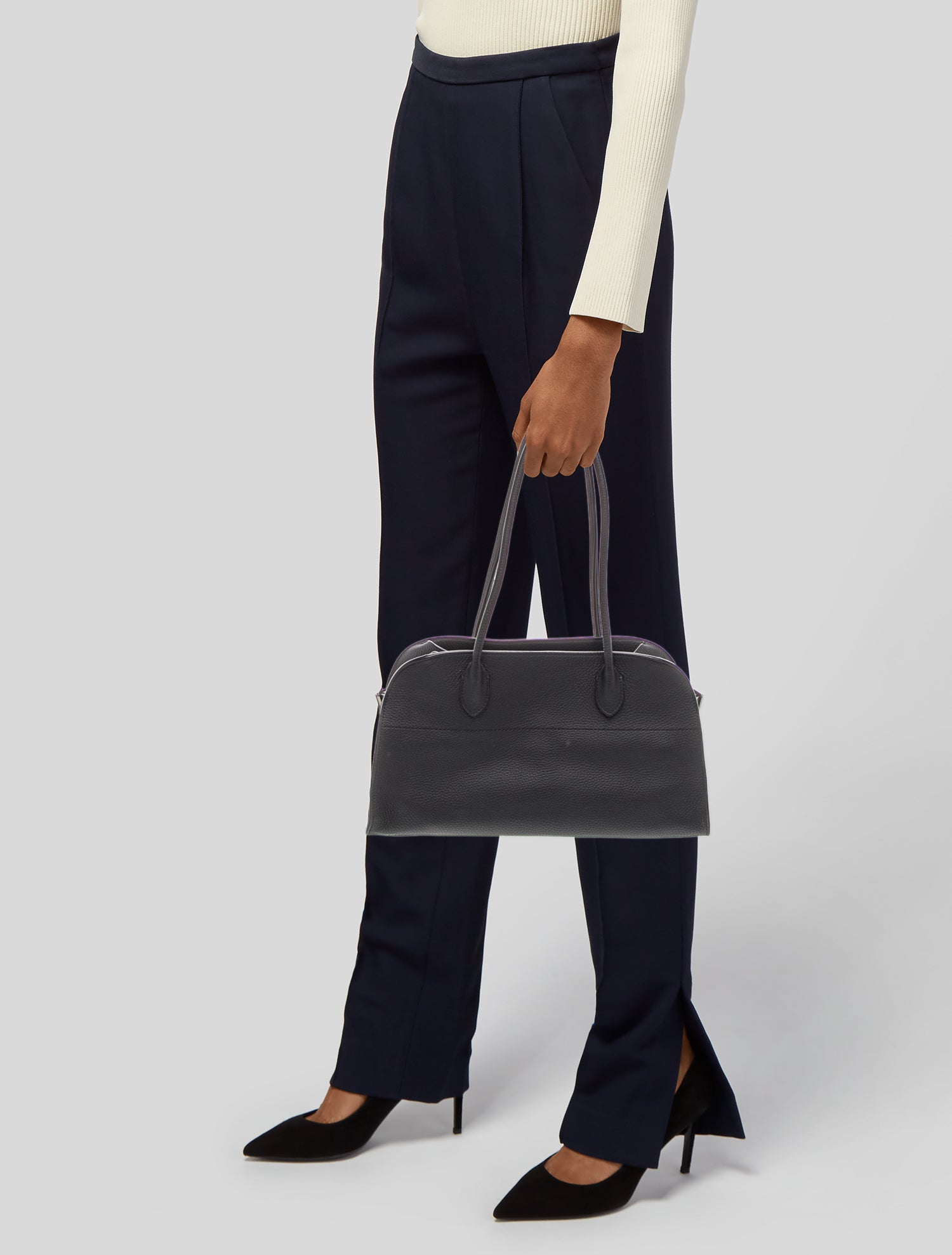 The Row Leather Margaux Shoulder 12