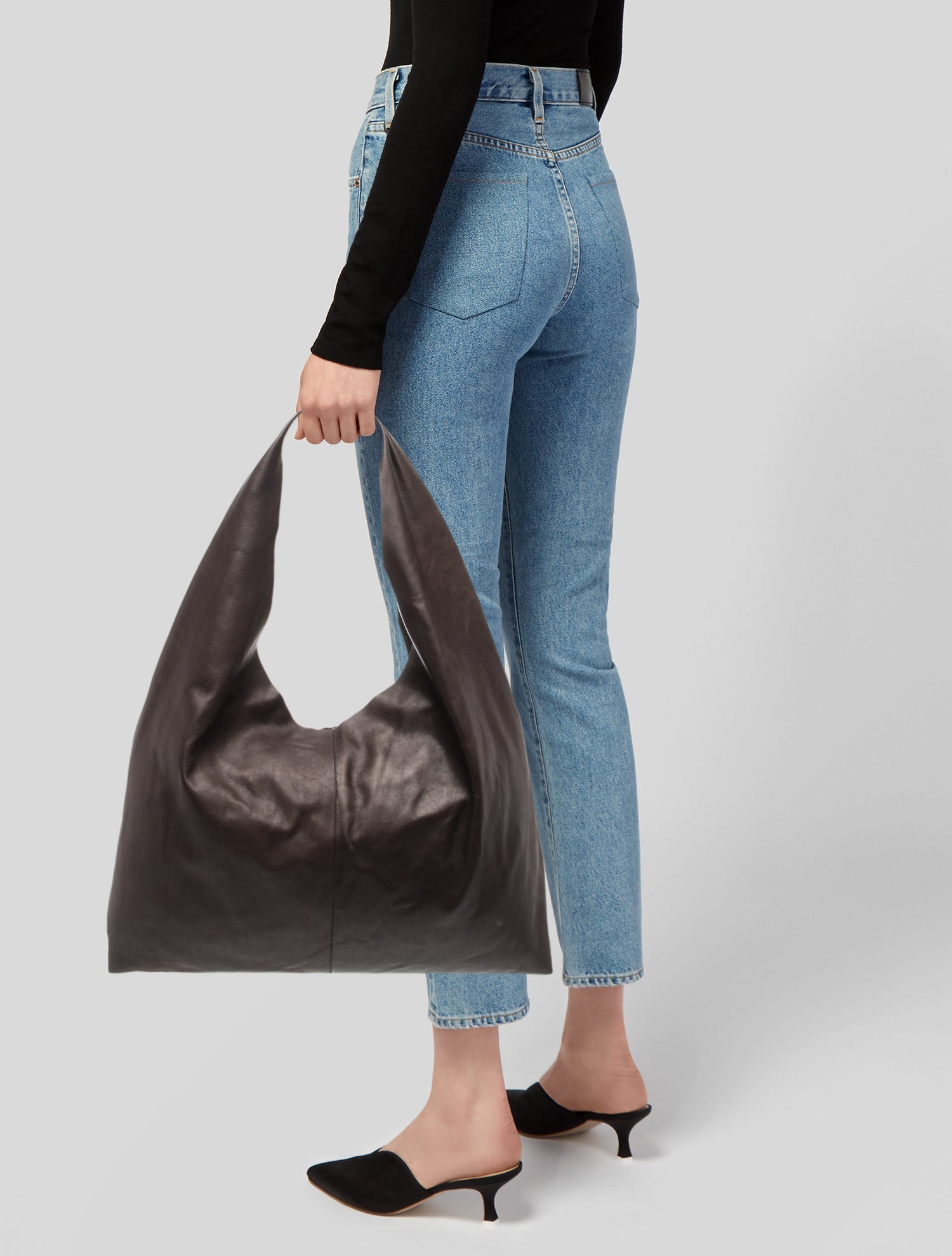 The Row Leather New Bindle Hobo bag