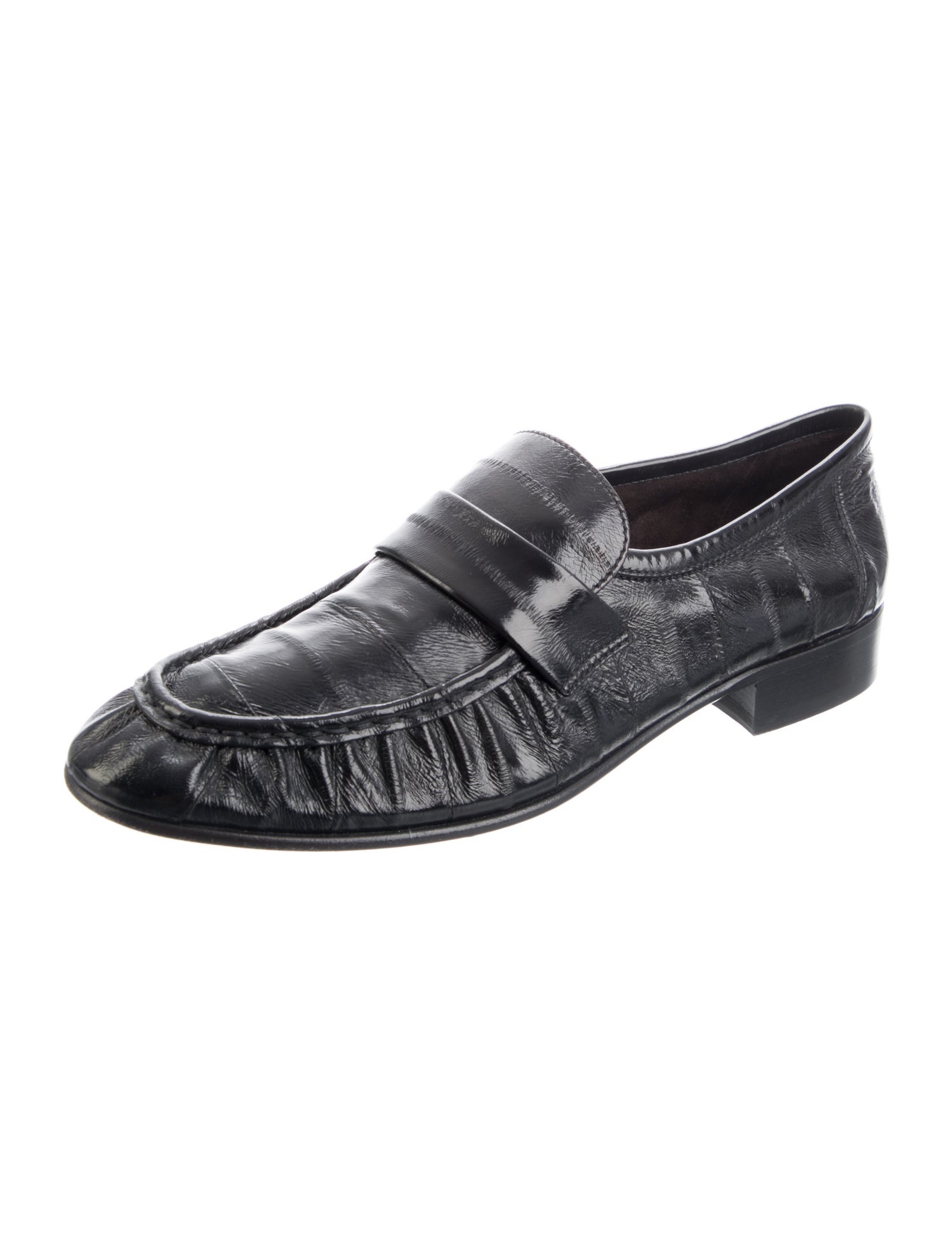 The Row Soft Eel Skin Loafers