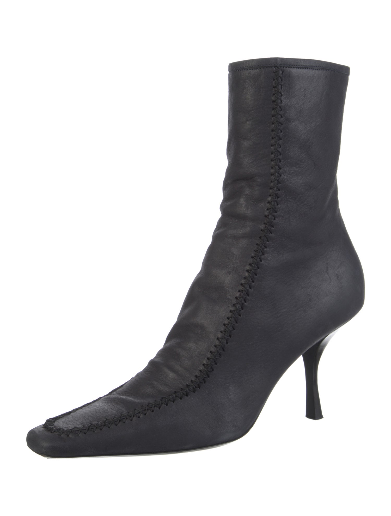 Alexander Wang Freja Leather Booties - Black Boots, Shoes