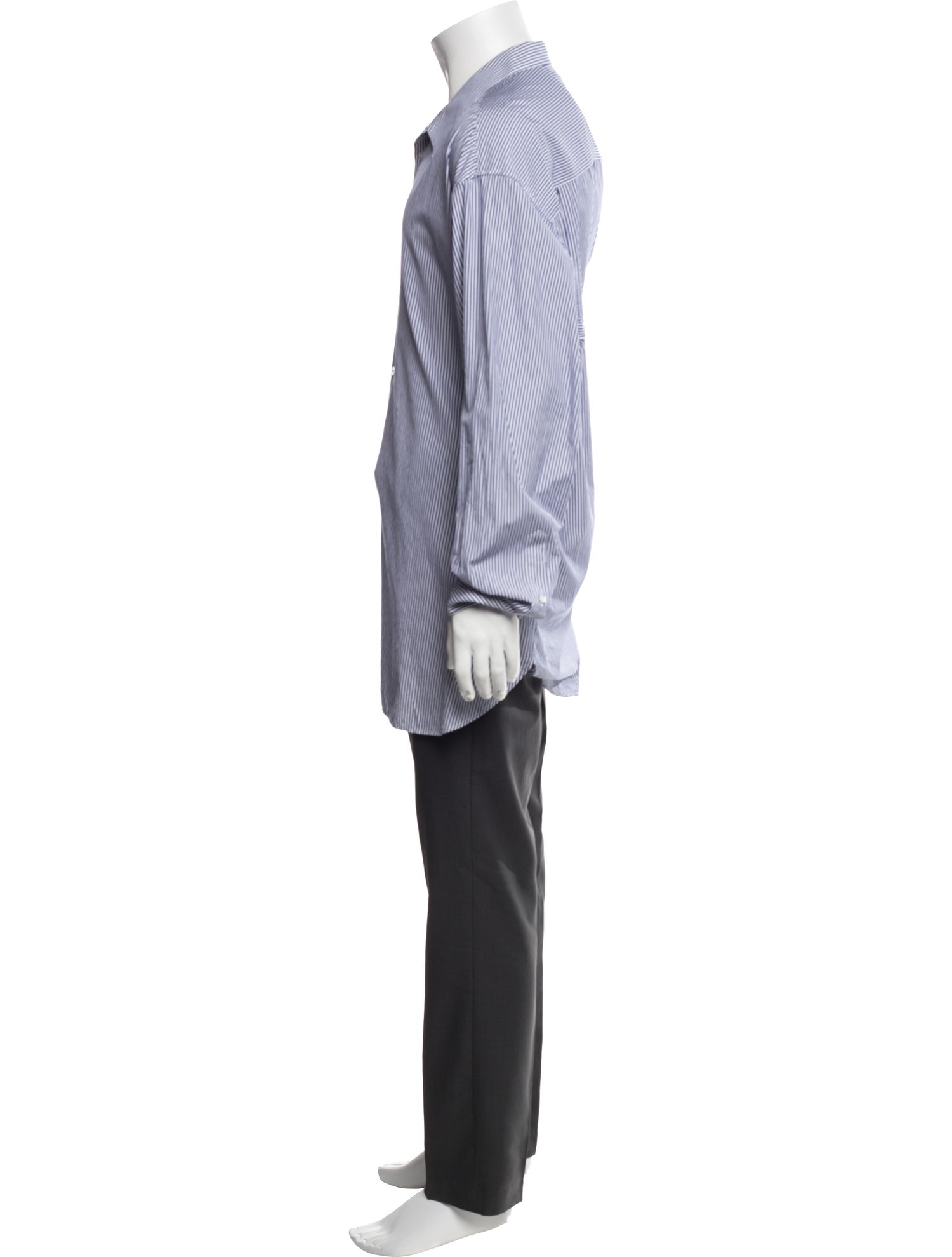 The Row Striped Long Sleeve Dress Shirt