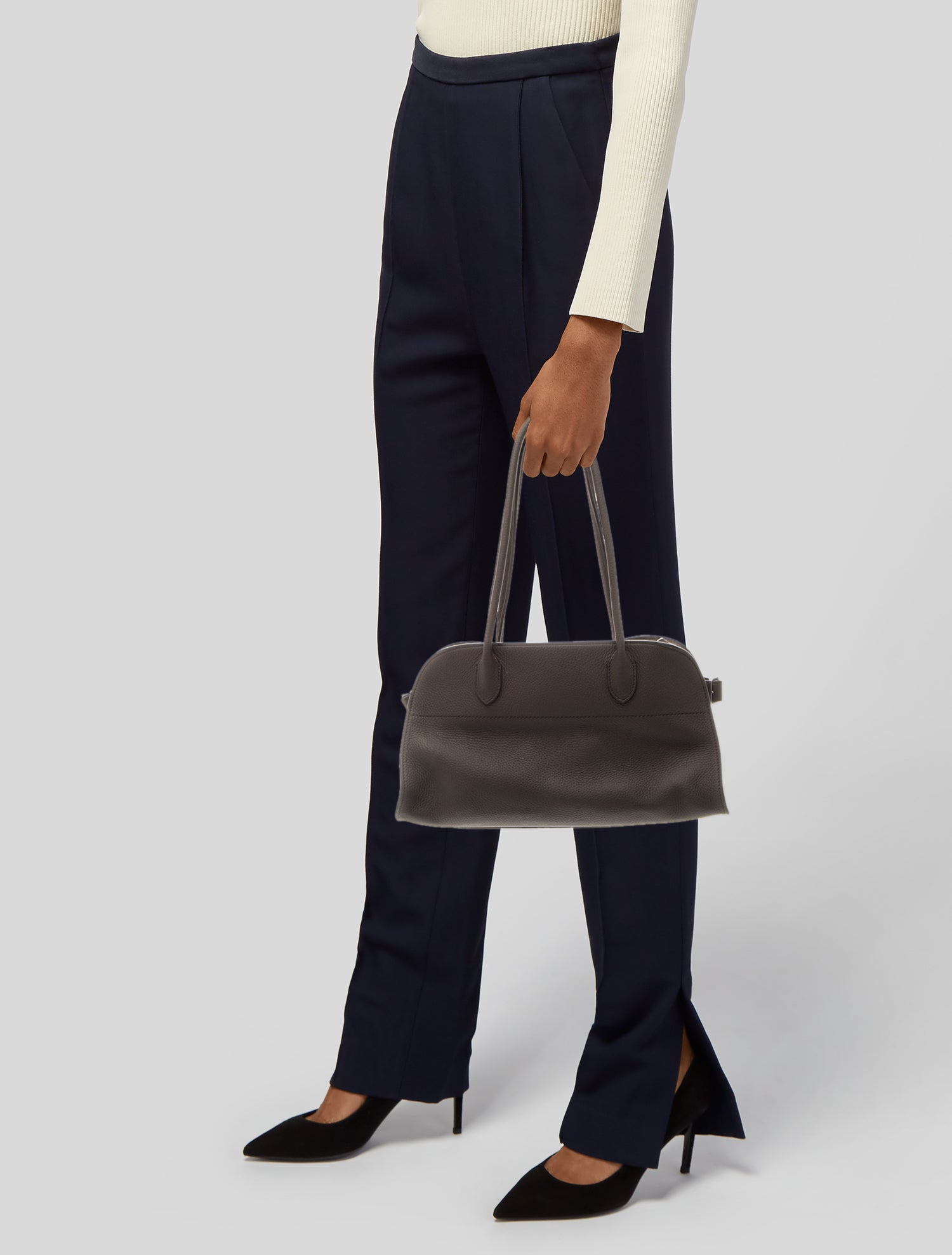The Row Leather Margaux East West