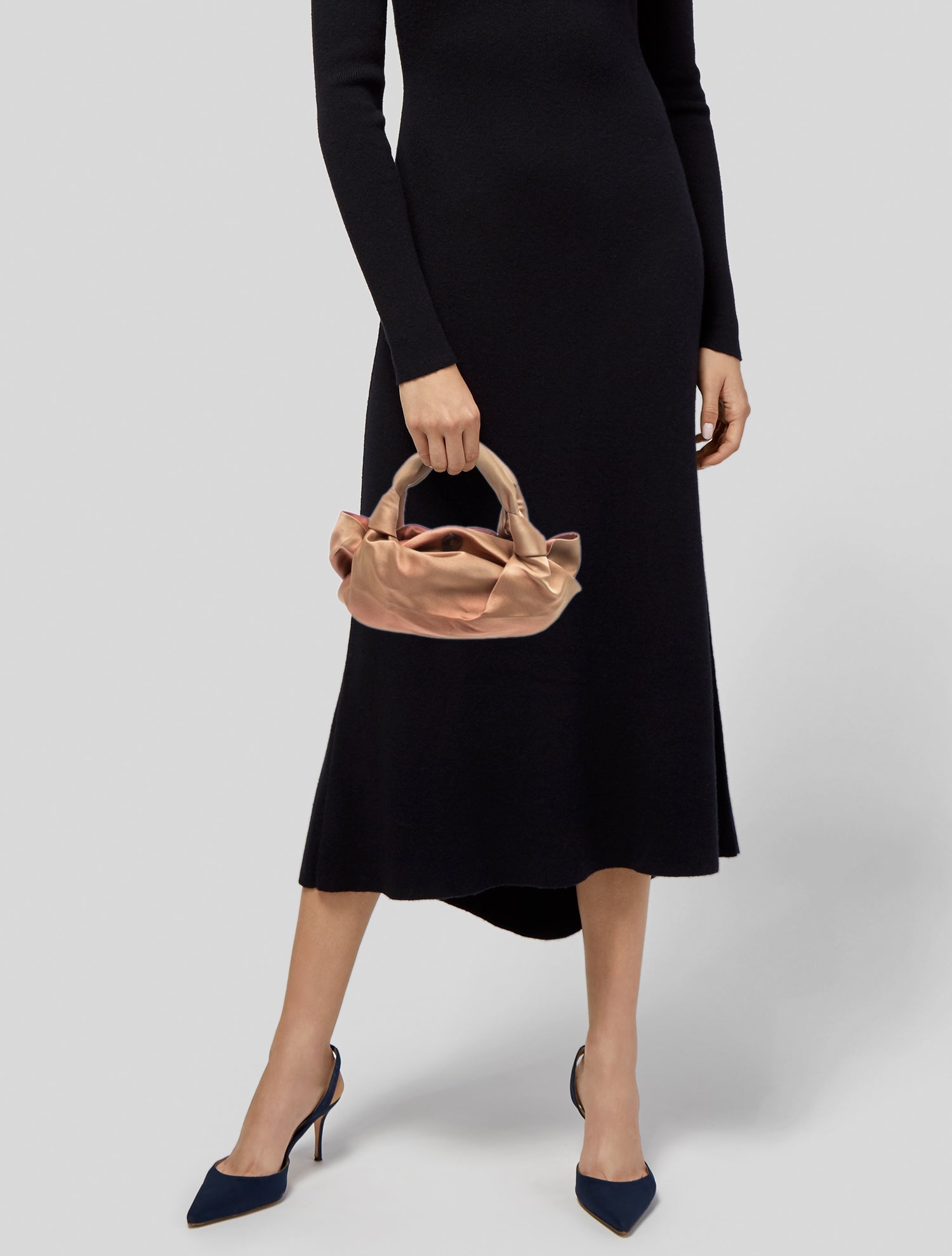 The Row Silk Top Handle Bag