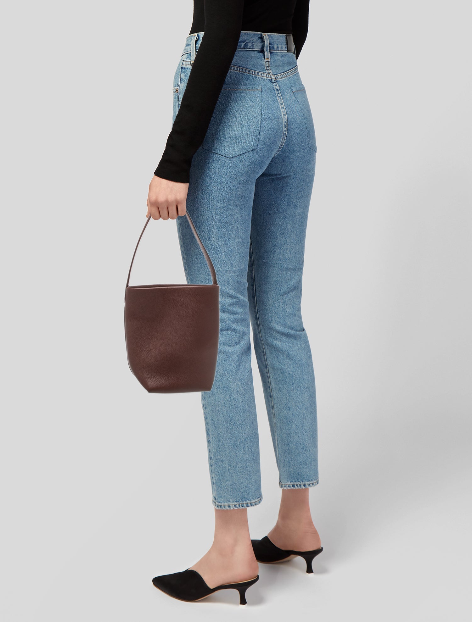 The Row Leather small park tote bag
