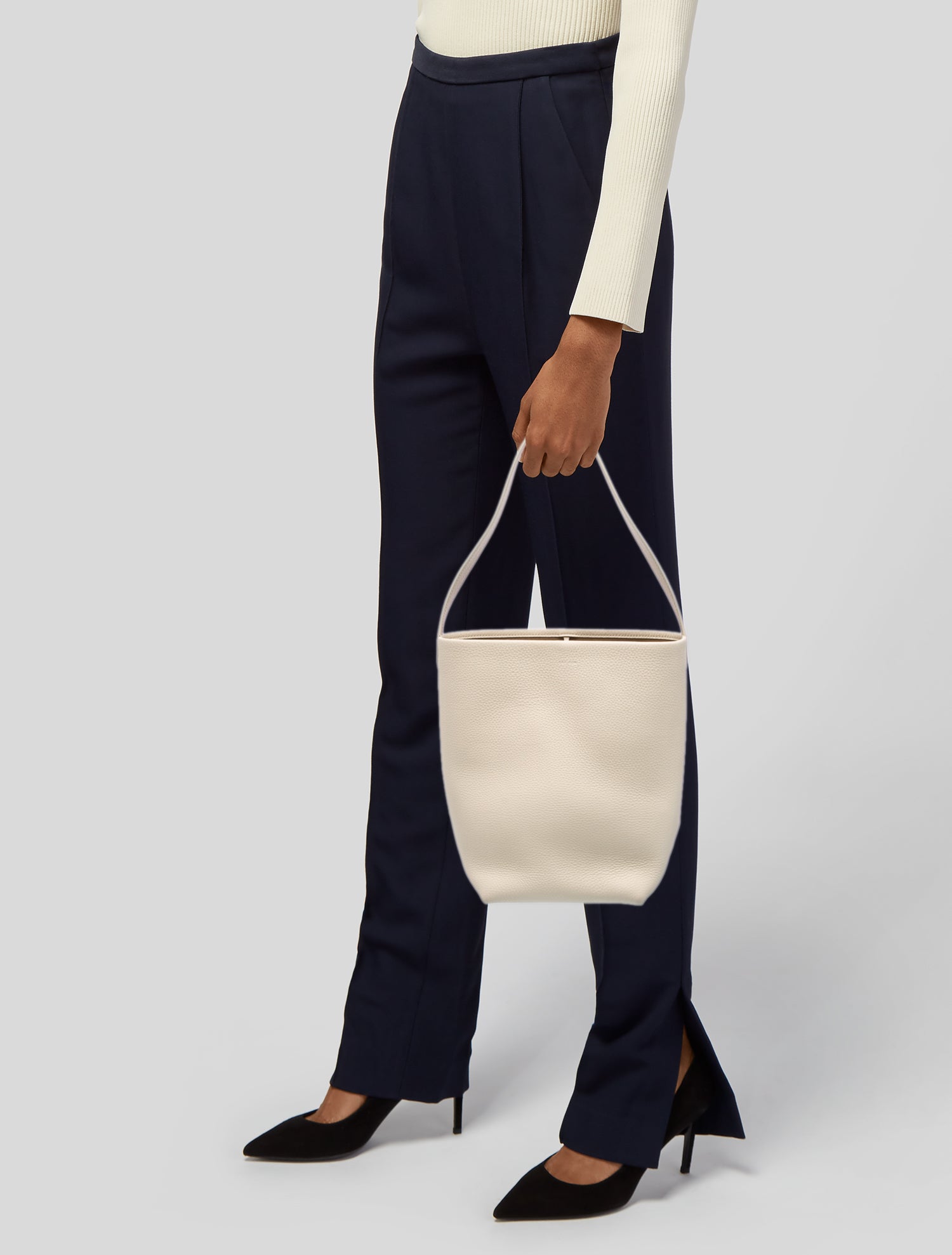 The Row Leather N/S Park Tote
