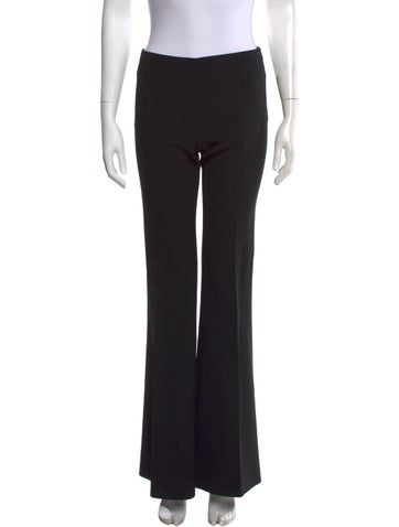 Pre-owned The Row Virgin Wool Flared Pants In Black