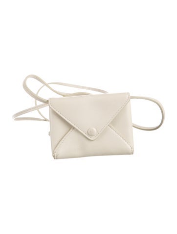 Pre-owned The Row Leather Pouch In Neutrals