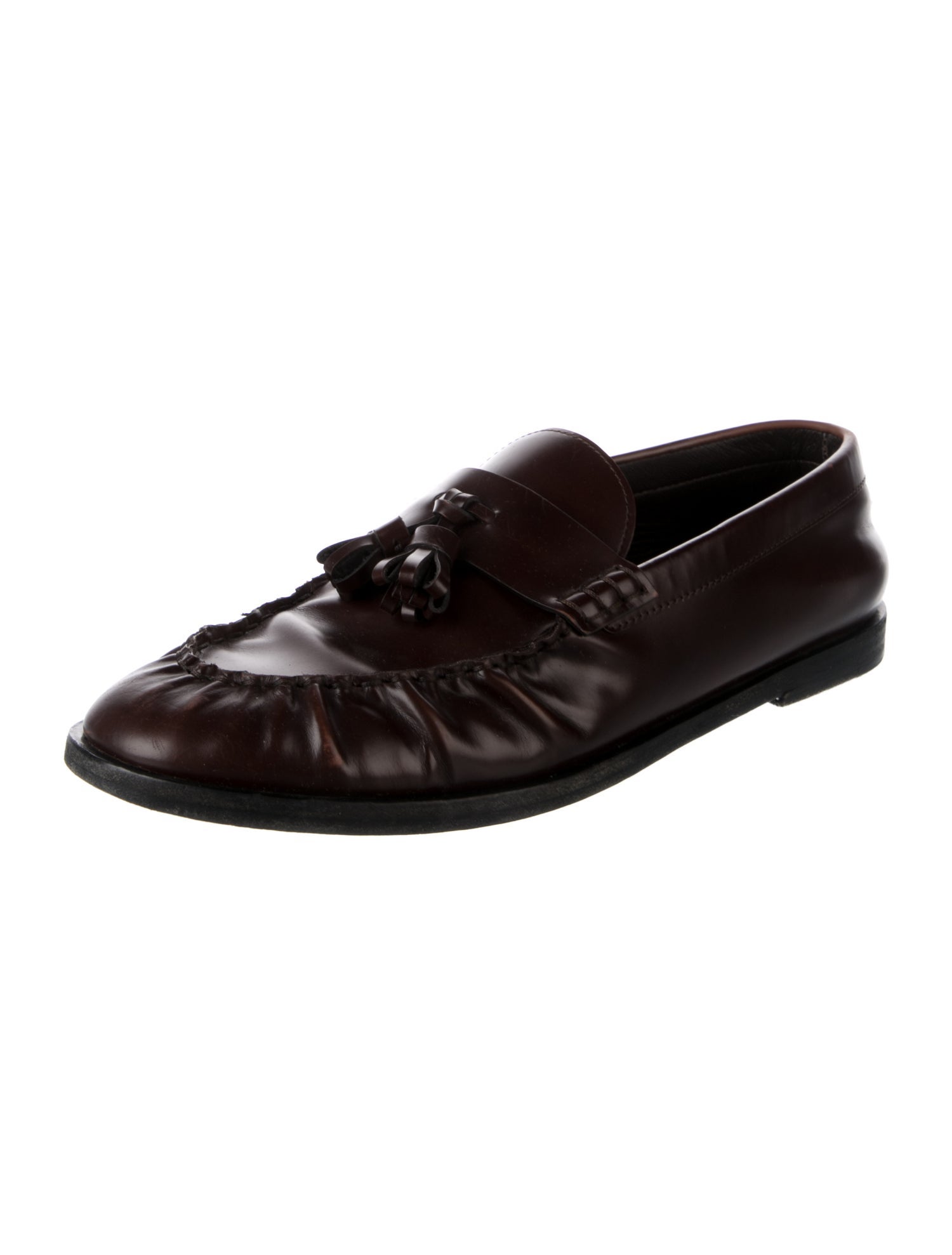 The Row Leather Tassel Accents Loafers