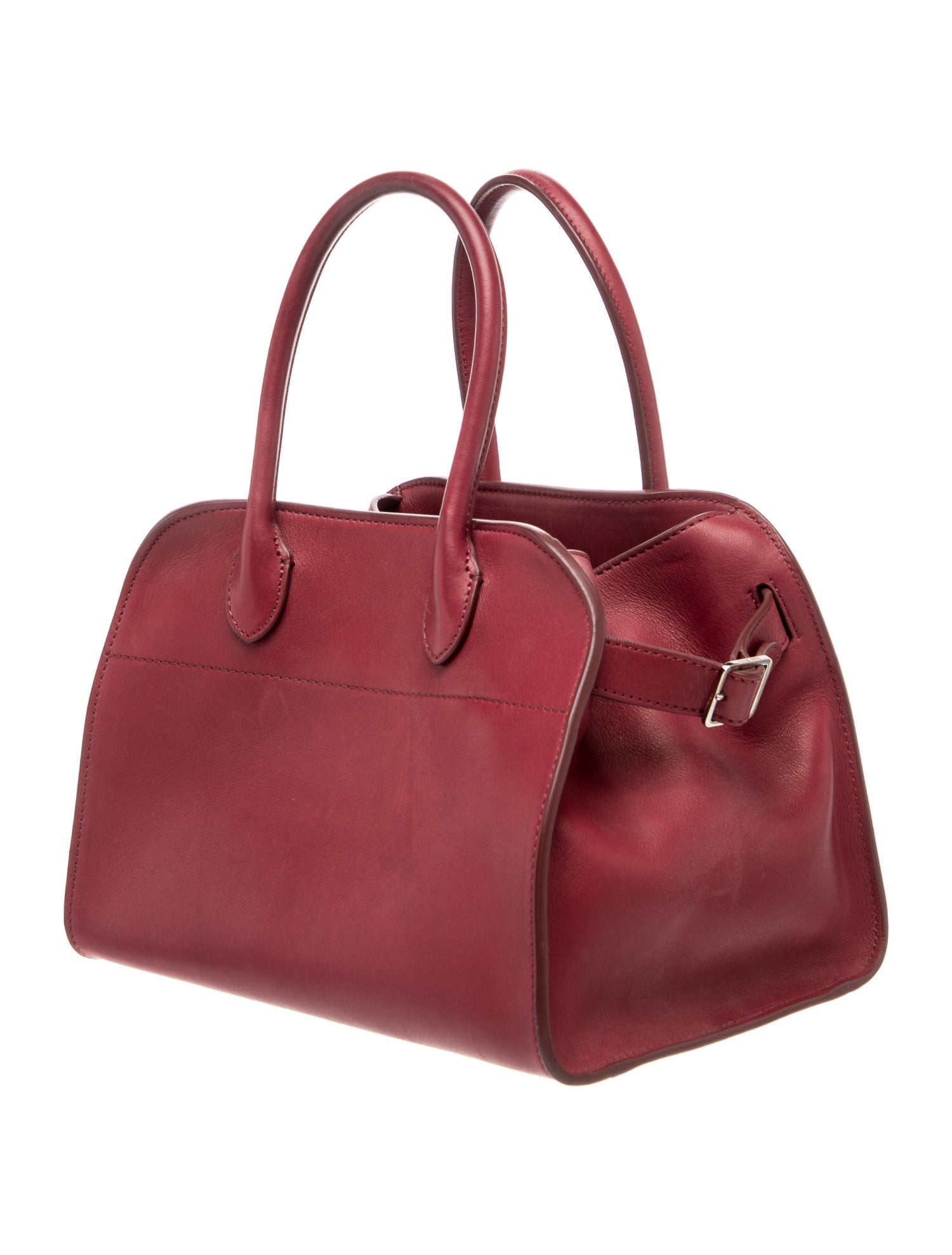 The Row Leather Soft Margaux - Red Handle Bags, Handbags