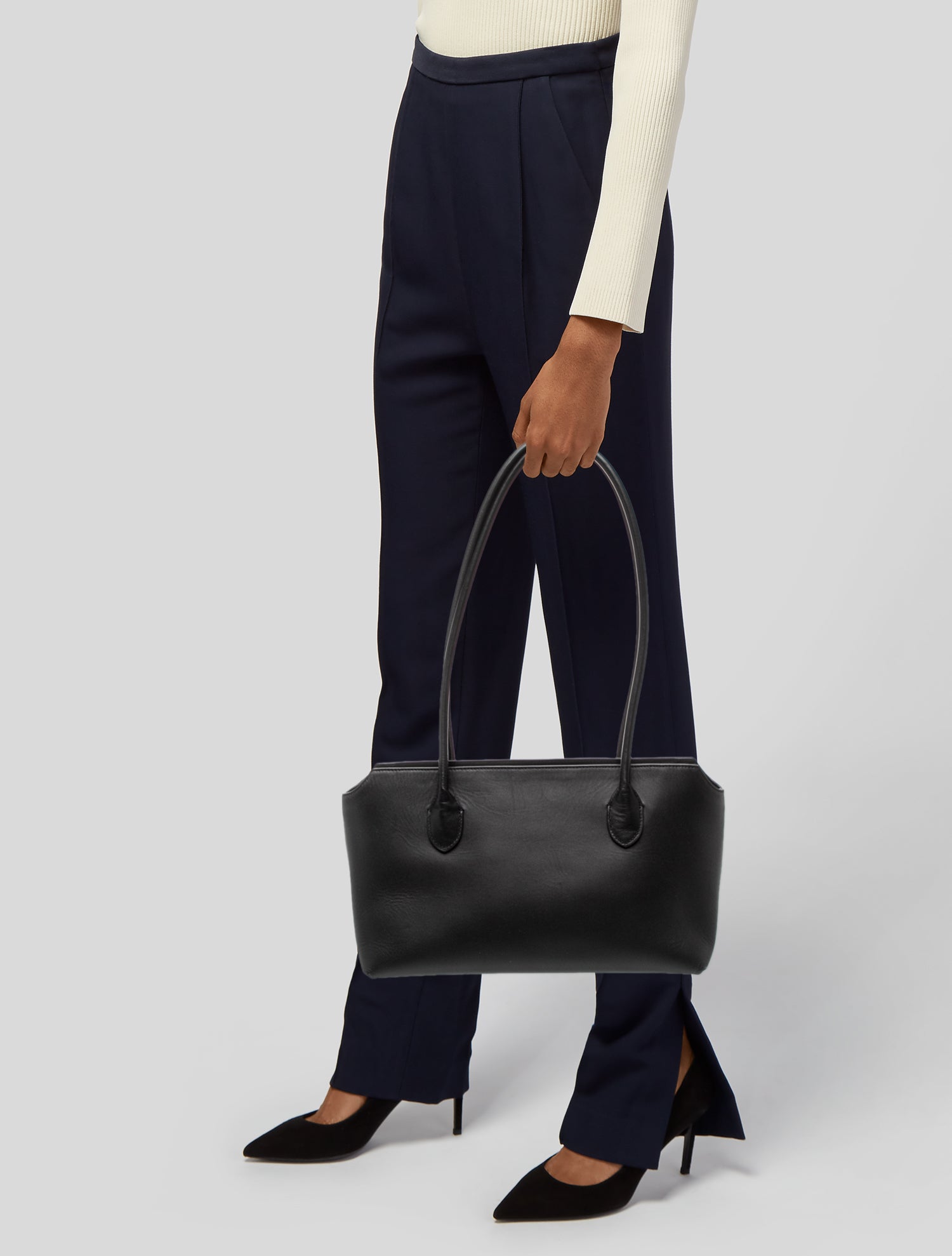 The Row Leather Shoulder Bag