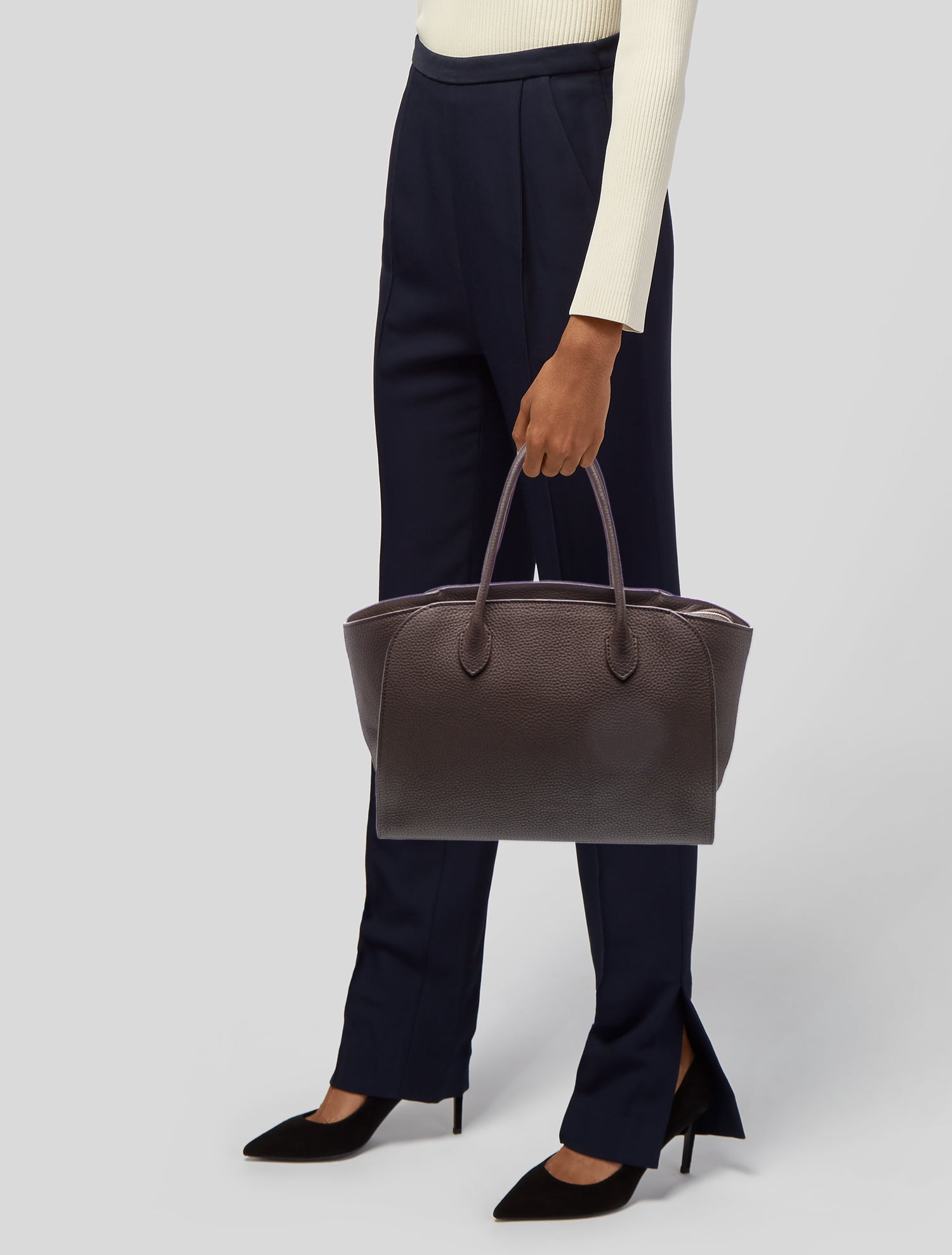 The Row Leather Top Handle Bag