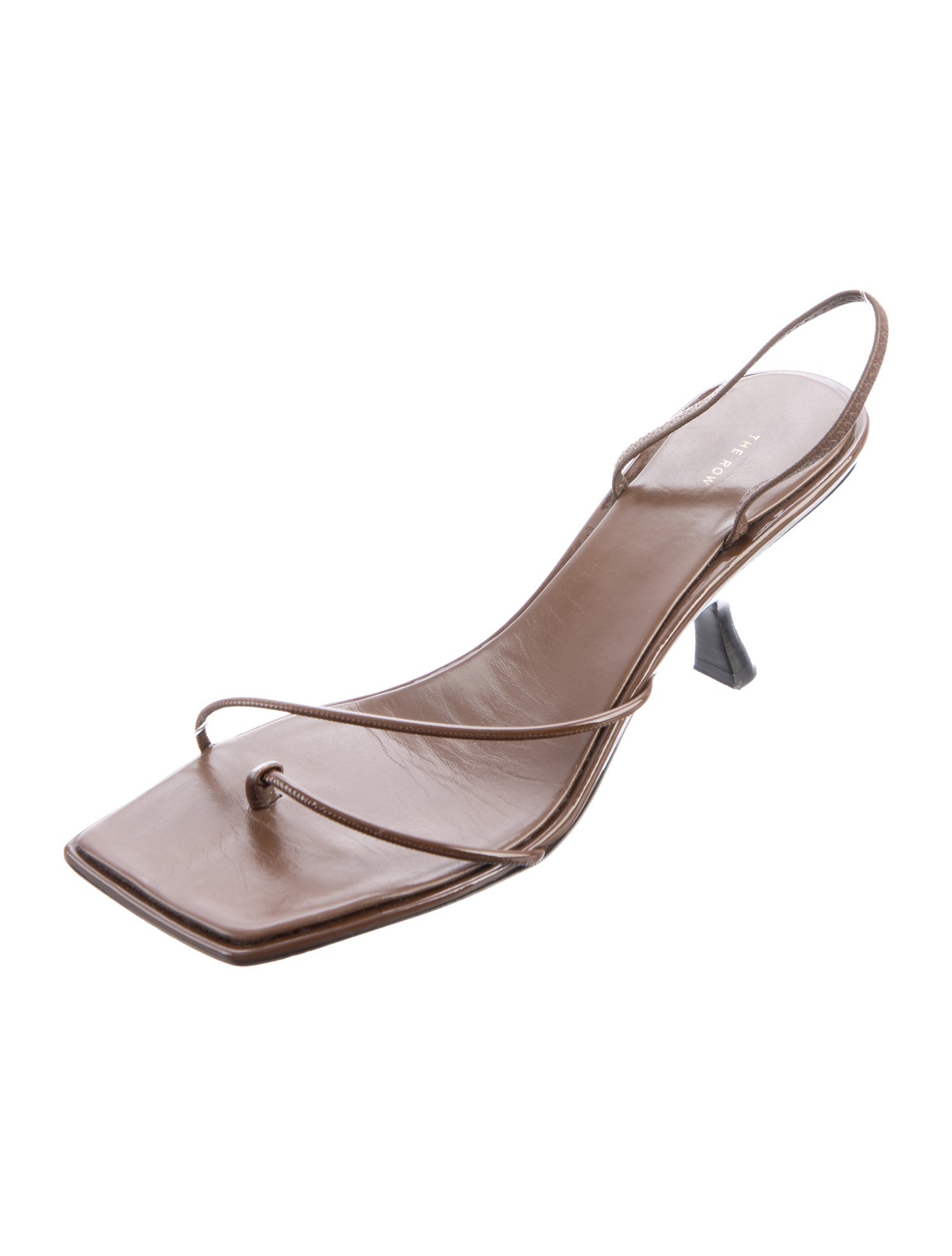 The Row Rai Patent Leather Slides