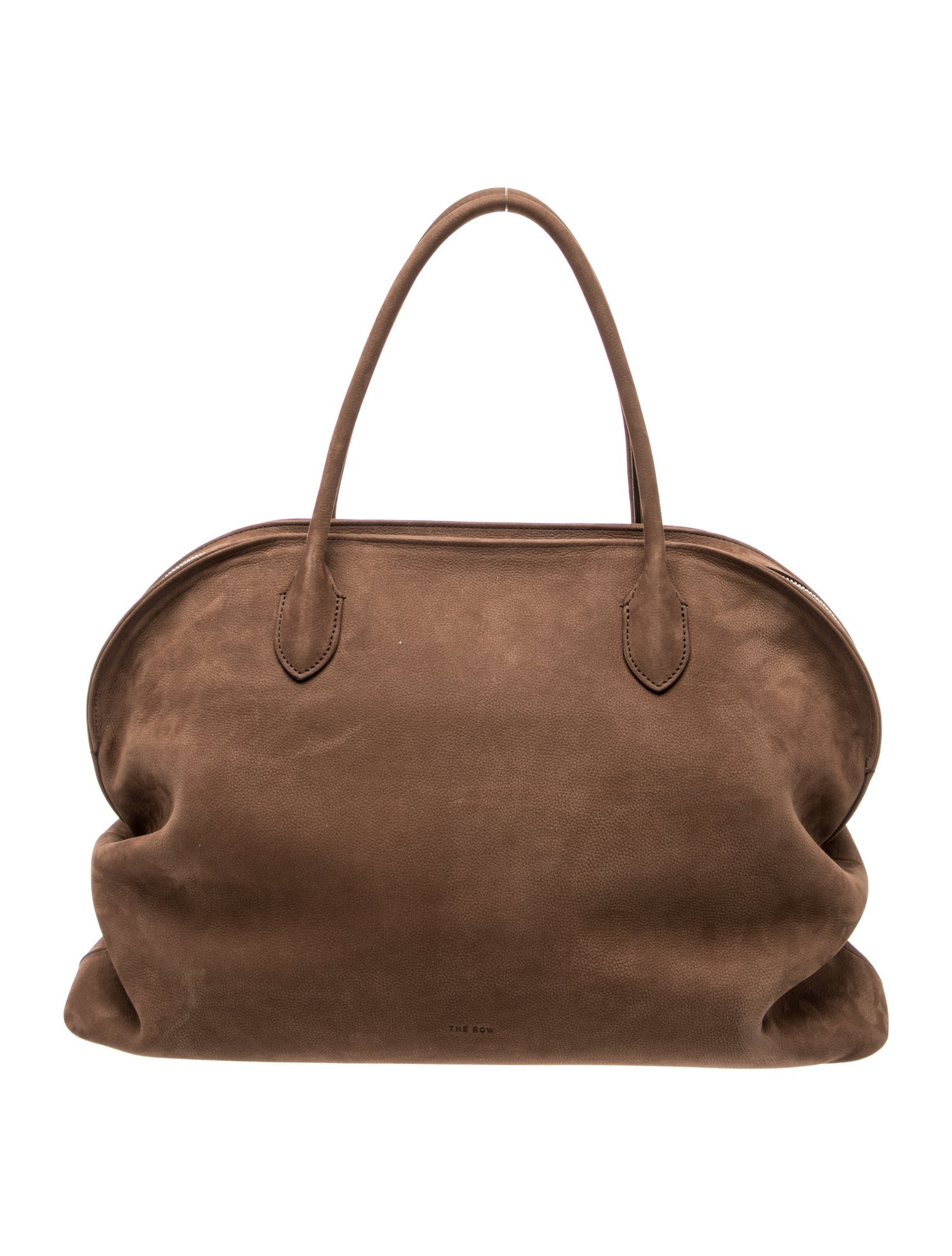 The Row Suede Top Handle Bag