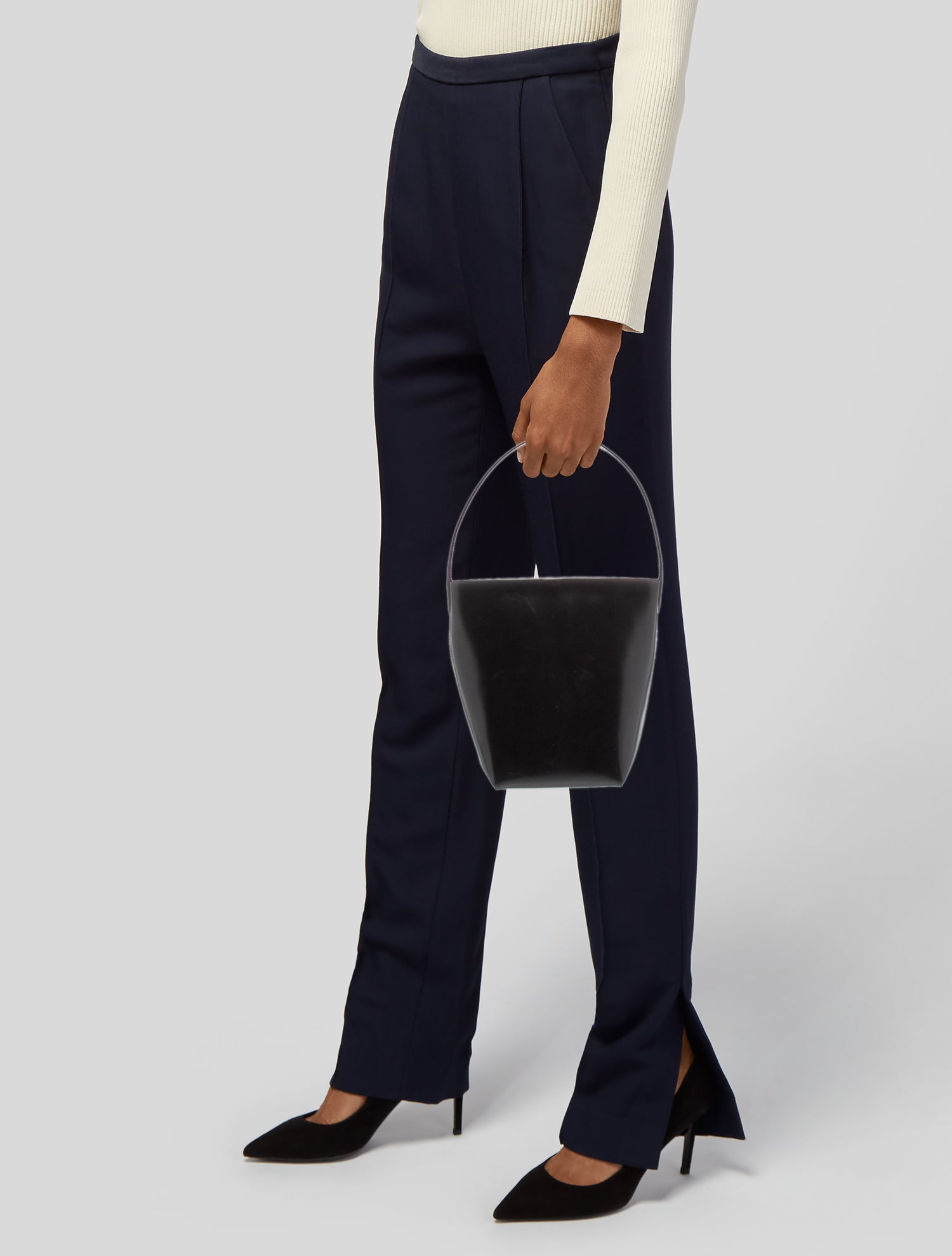 The Row Leather N/S Park Tote Small