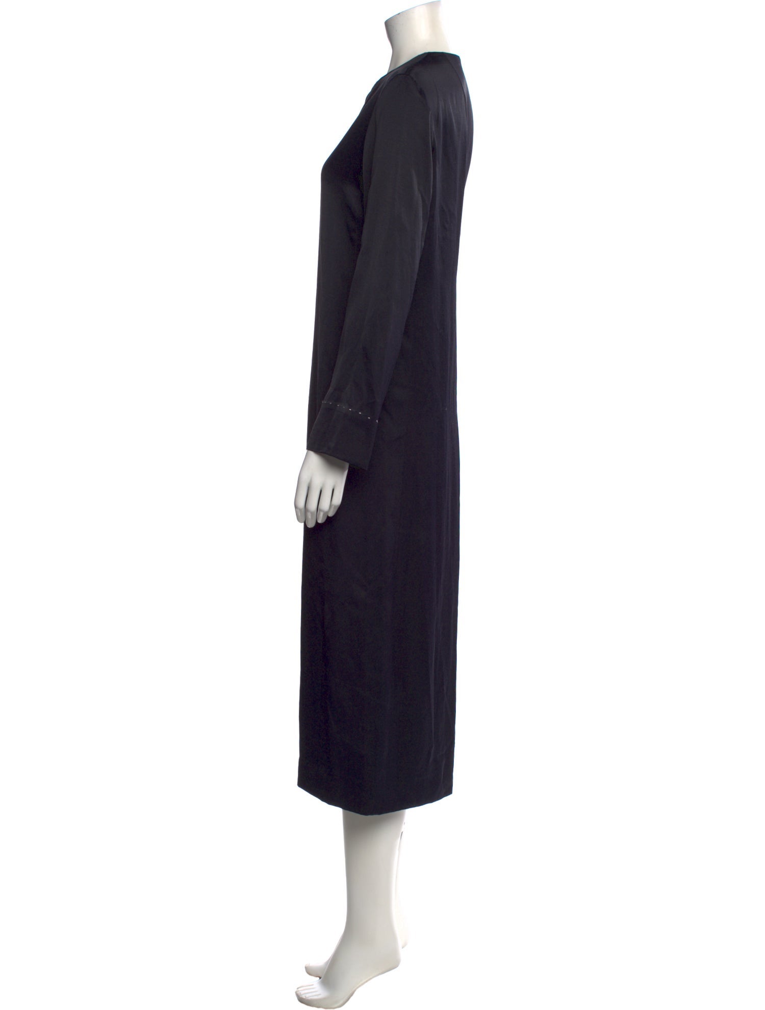 The Row V-Neck Midi Length Dress