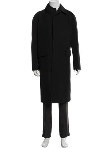 Pre-owned The Row Virgin Wool Coat In Black