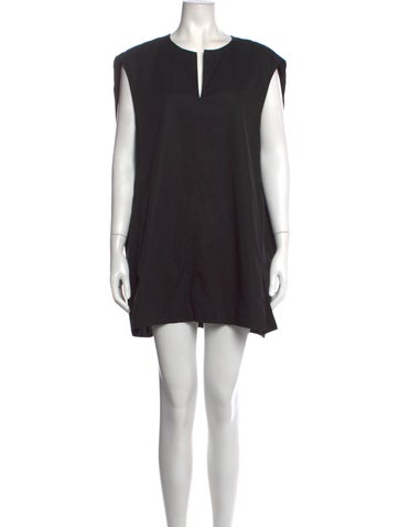 Pre-owned The Row Owen Mini Dress In Black
