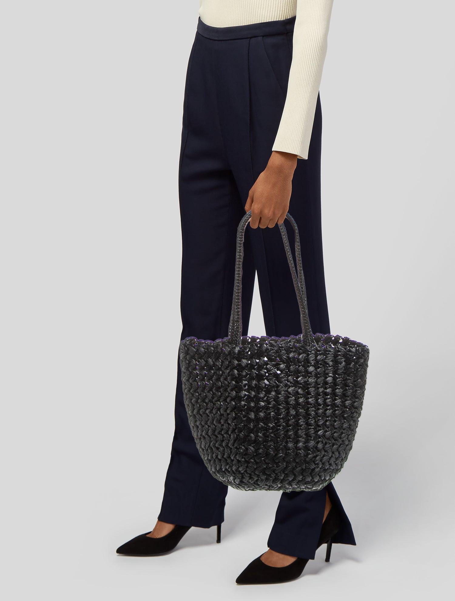 Chanel 2019 Mixed Fibers Large Shopping Bag - Pink Totes, Handbags