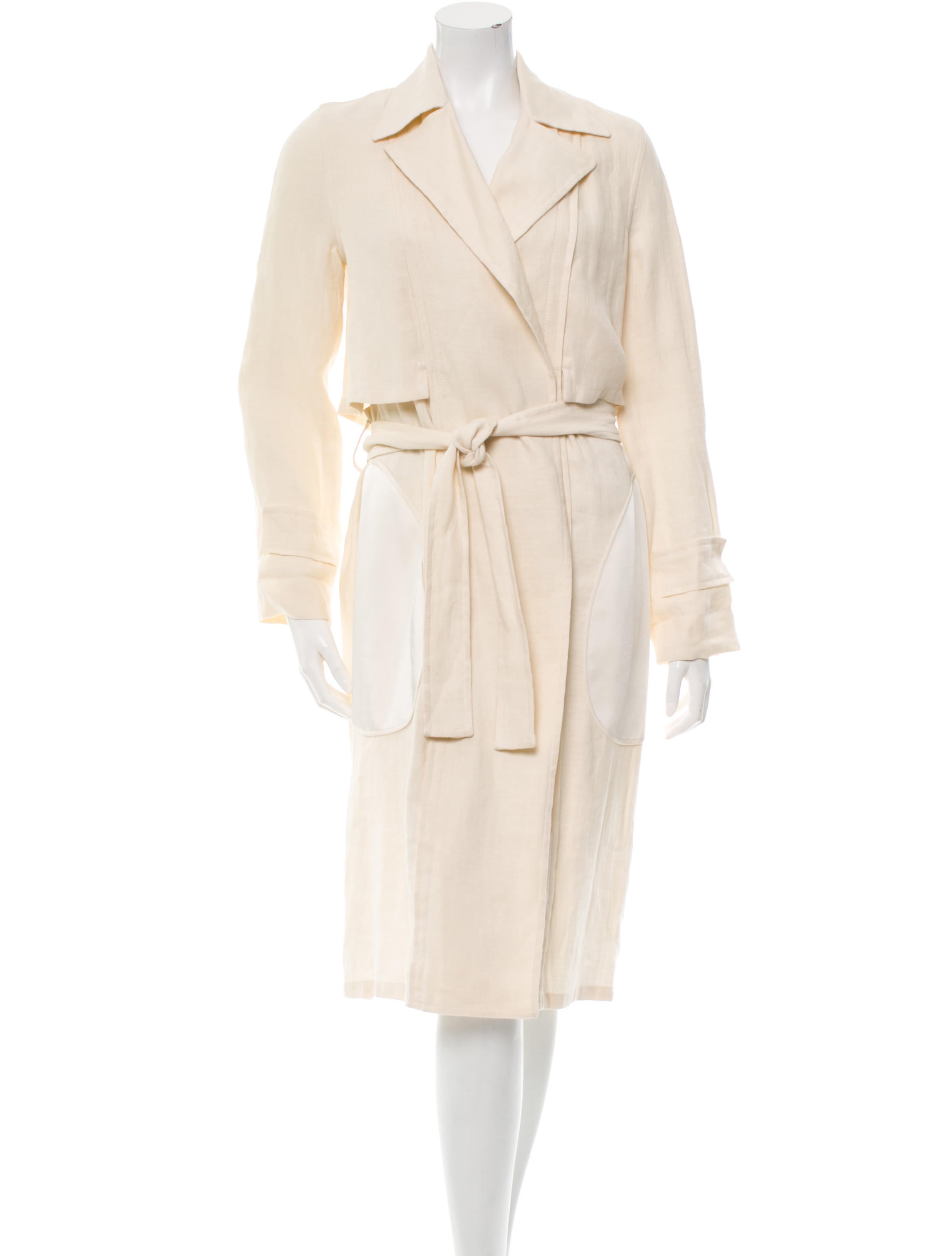 The Row Linen Trench Coat Clothing THR24957 The RealReal