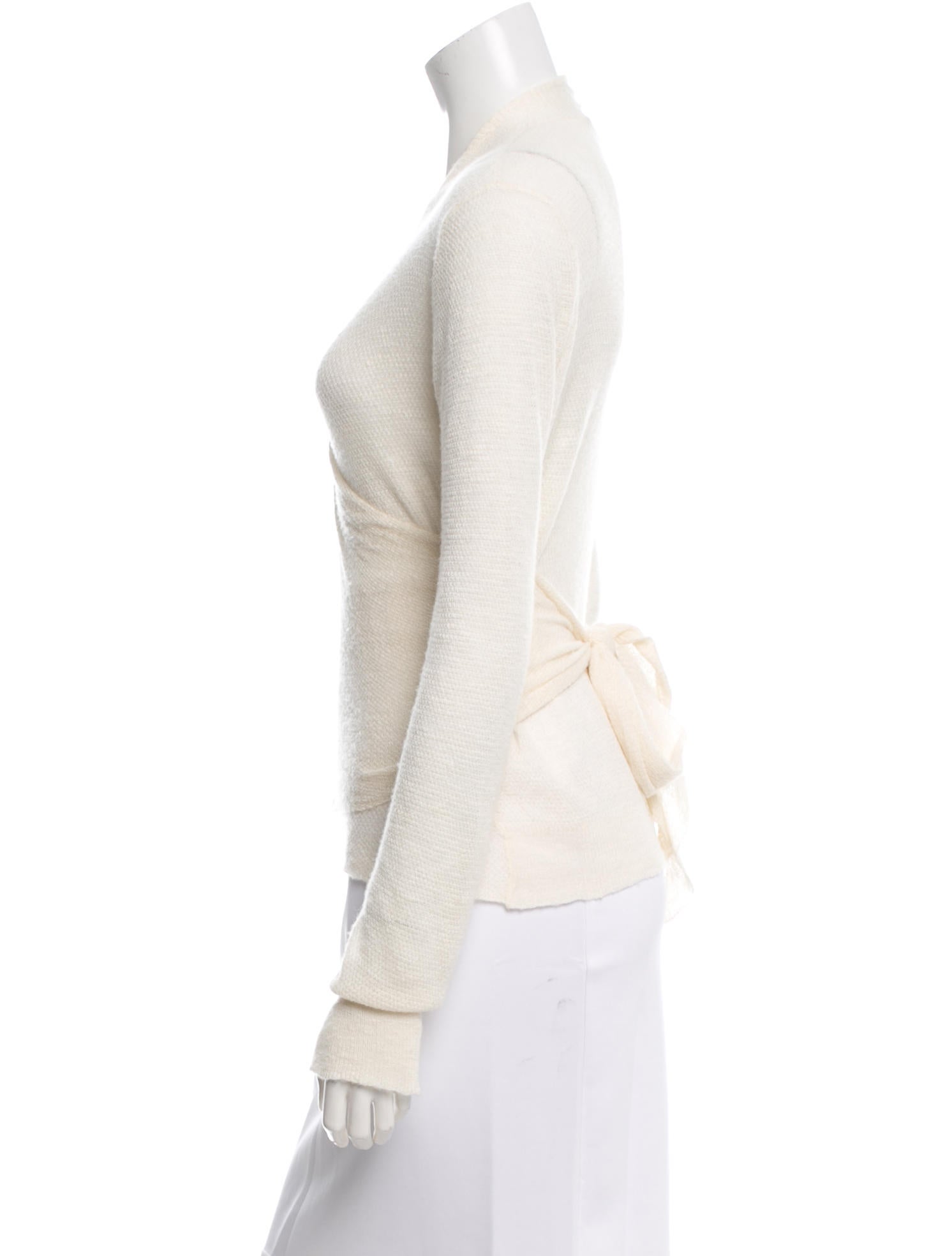 The Row Knit Wrap Top Clothing THR28218 The RealReal