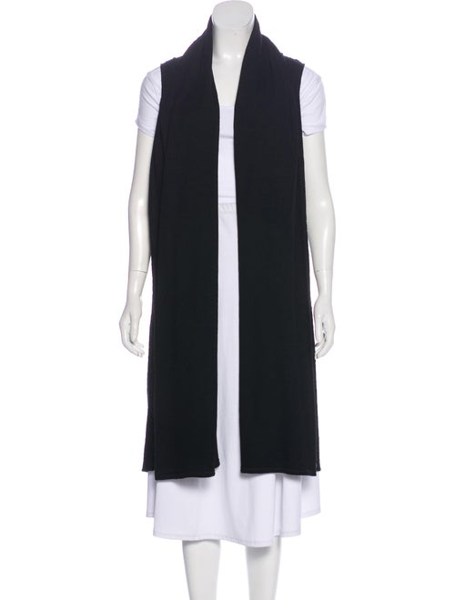 The Row Sleeveless Knit Cardigan Black