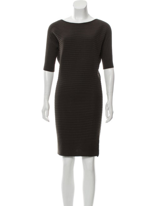 The Row Knit Shift Dress green
