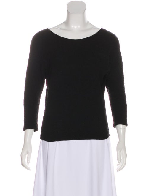 The Row Textured Knit Sweater Black