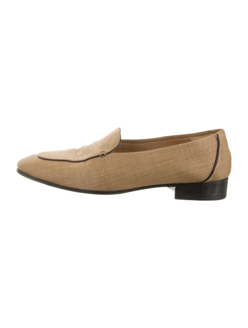 The Row Raffia Adam Loafers Raffia Flats