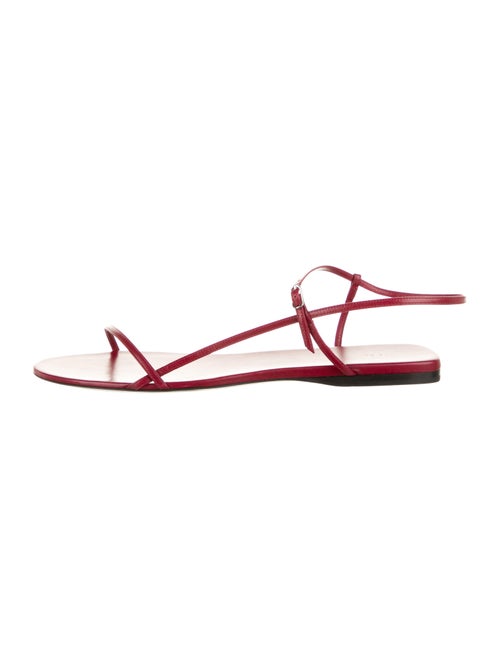 The Row Bare Leather Sandals w/ Tags Red