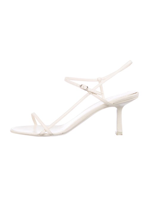 The Row Leather Sandals White