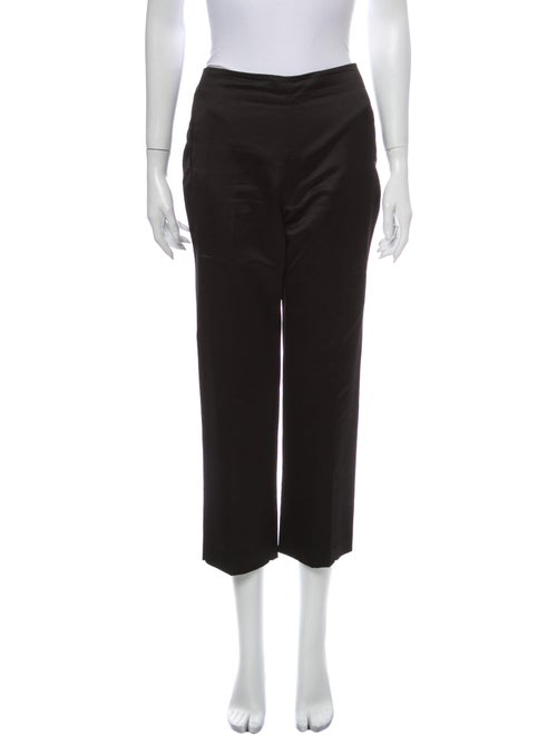 The Row Straight Leg Pants Black