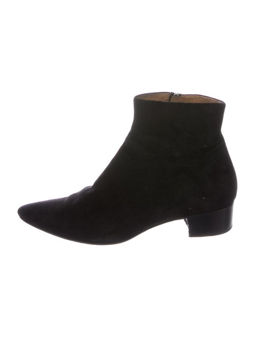 The Row Suede Boots Black