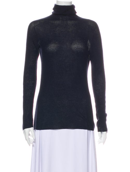 The Row Turtleneck Sweater Blue