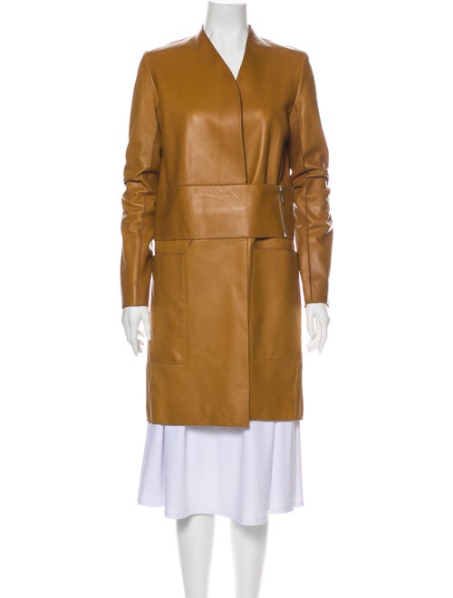 The Row Lamb Leather Coat