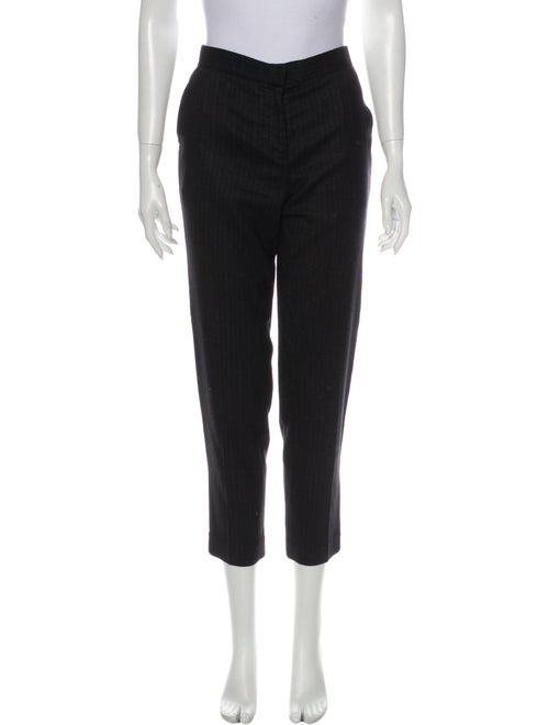 The Row Straight Leg Pants Black