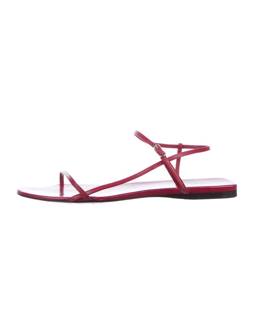 The Row Bare Sandal Flat Leather Slingback Sandals