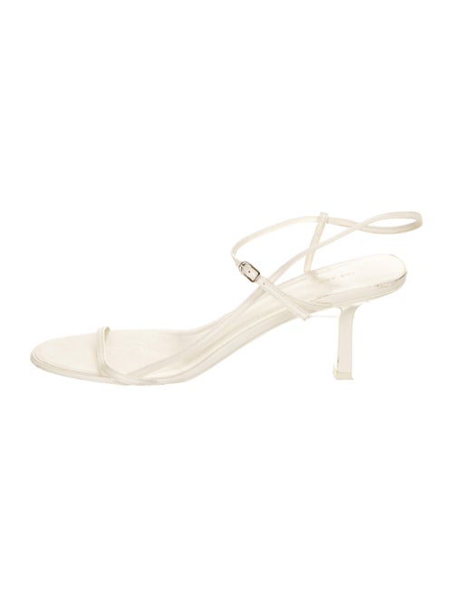 The Row Leather Sandals White