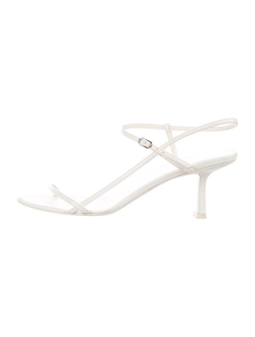 The Row Leather Sandals White