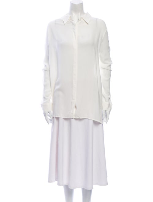 The Row Long Sleeve Tunic White