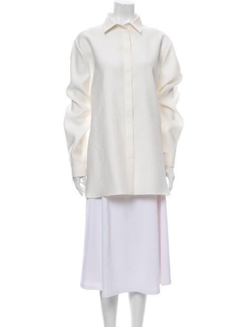 The Row Long Sleeve Tunic White