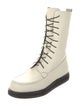 The Row Leather Lace-Up Boots