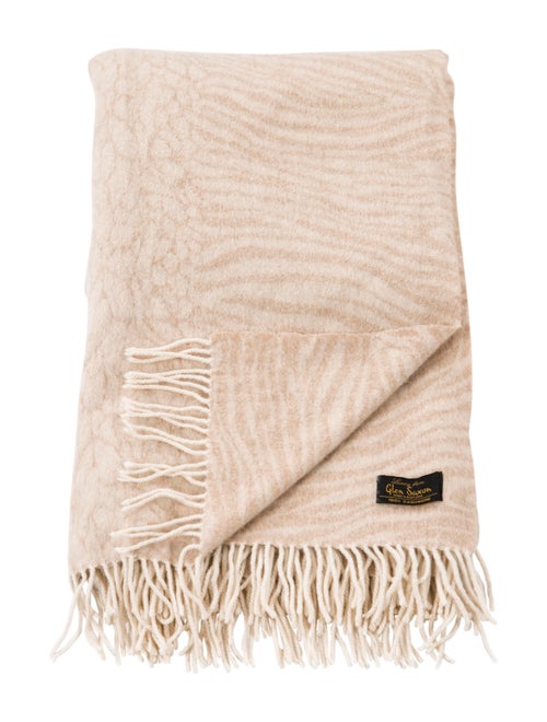 Throw Glen Saxon Patterned Cashmere Throw Blanket